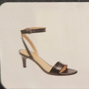 Naturalizer Black Leather Sandals Size 9 1/2 Narrow Never Worn Before